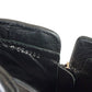 CHANEL Black Leather Ankle Boot Size 38.5