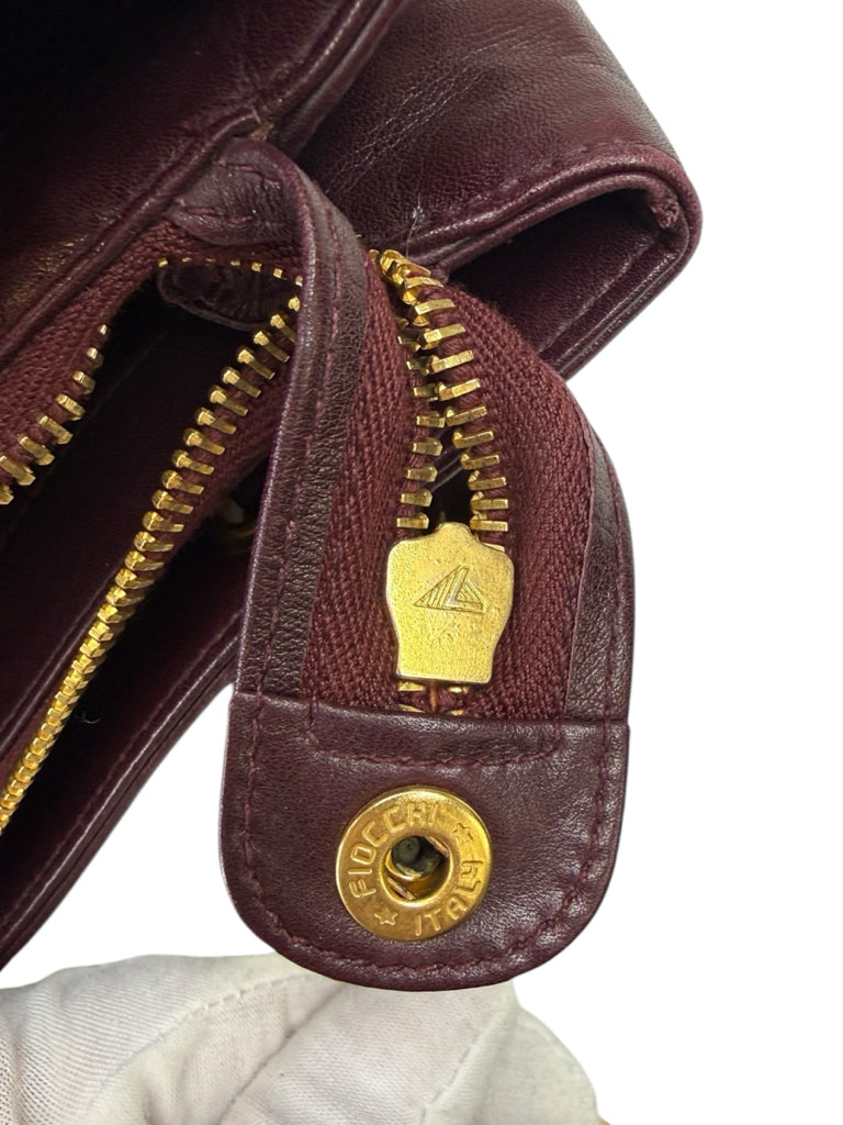 CHANEL Vintage Burgundy Leather Shoulder Bag