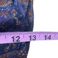 VERONICA BEARD Navy Paisley Kerfri Dress Size 12
