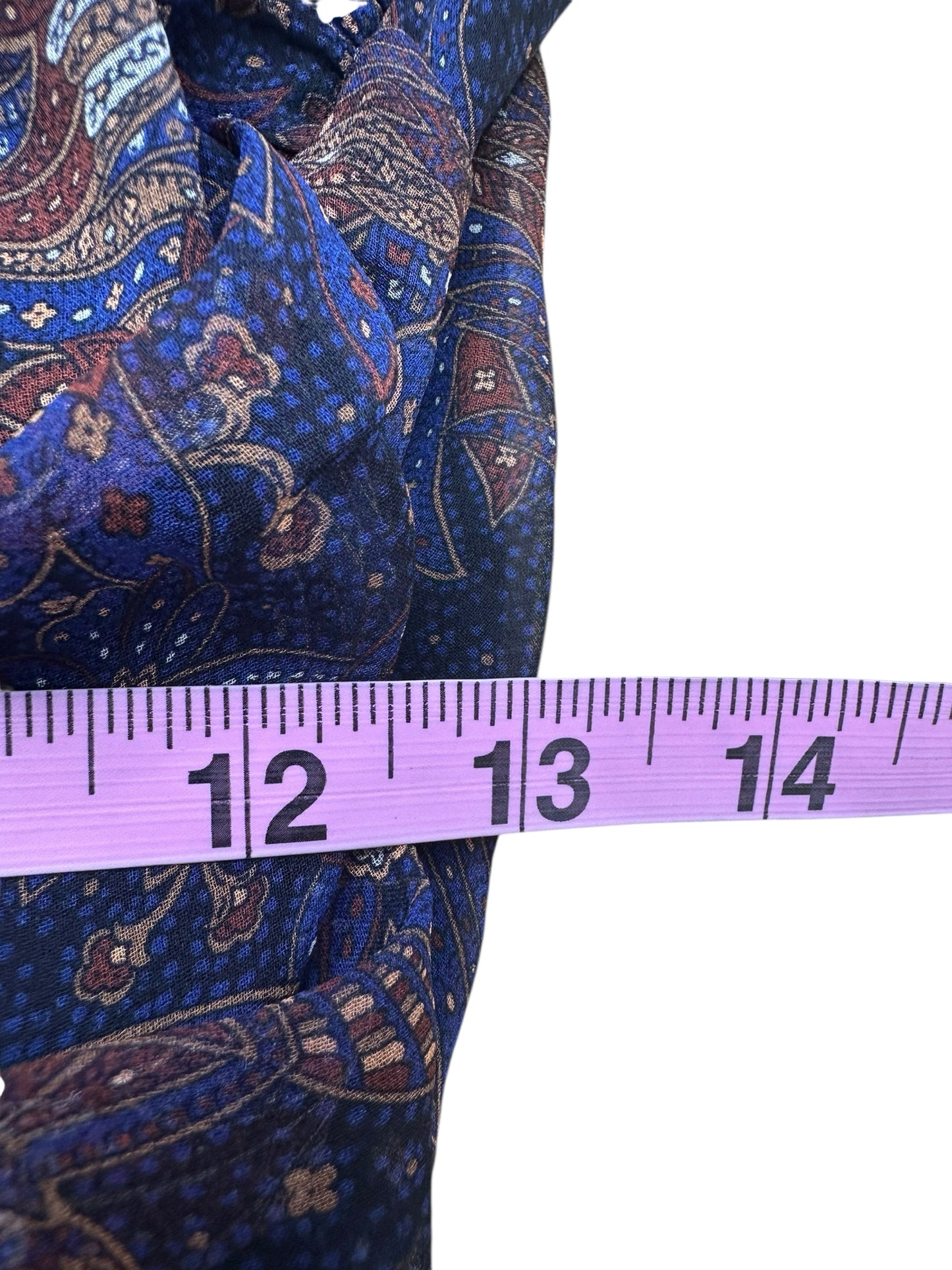 VERONICA BEARD Navy Paisley Kerfri Dress Size 12