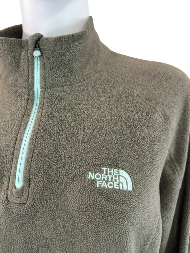 The North Face Green Quarter-Zip Fleece Pullover Jacket Size XL