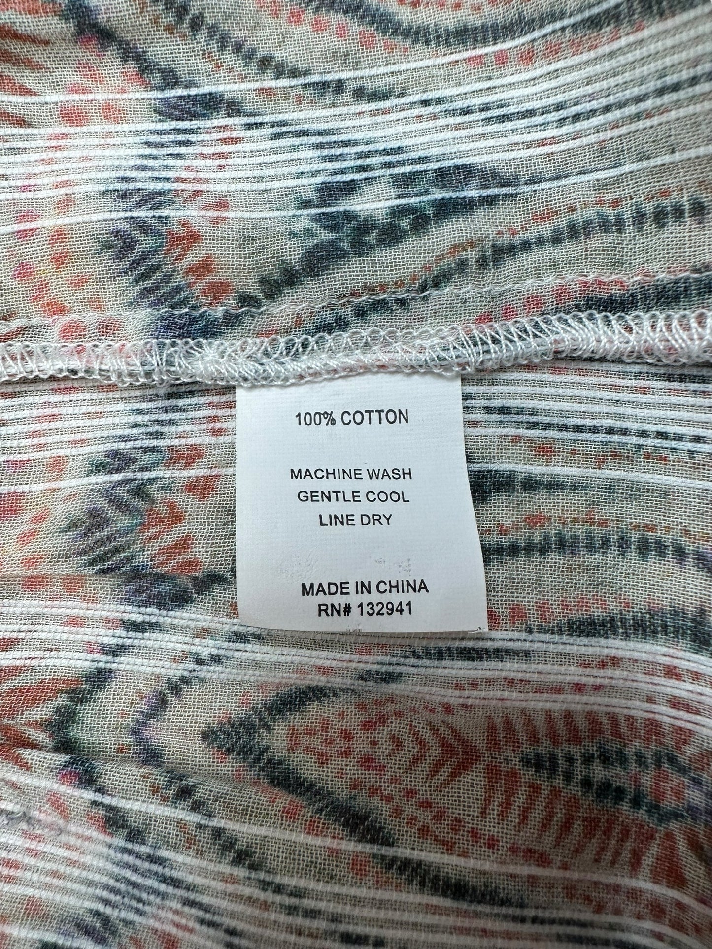 AMANDA UPRICHARD Multi Color Boho Blouse Size S