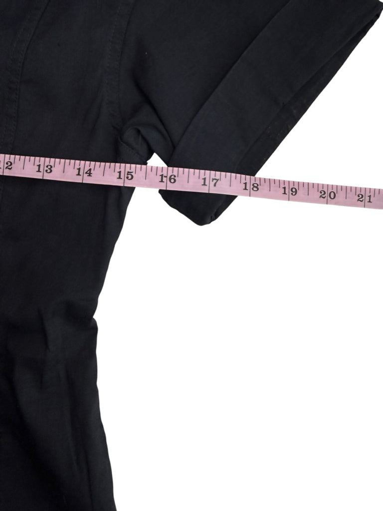Theory Black Linen Romper Size 2
