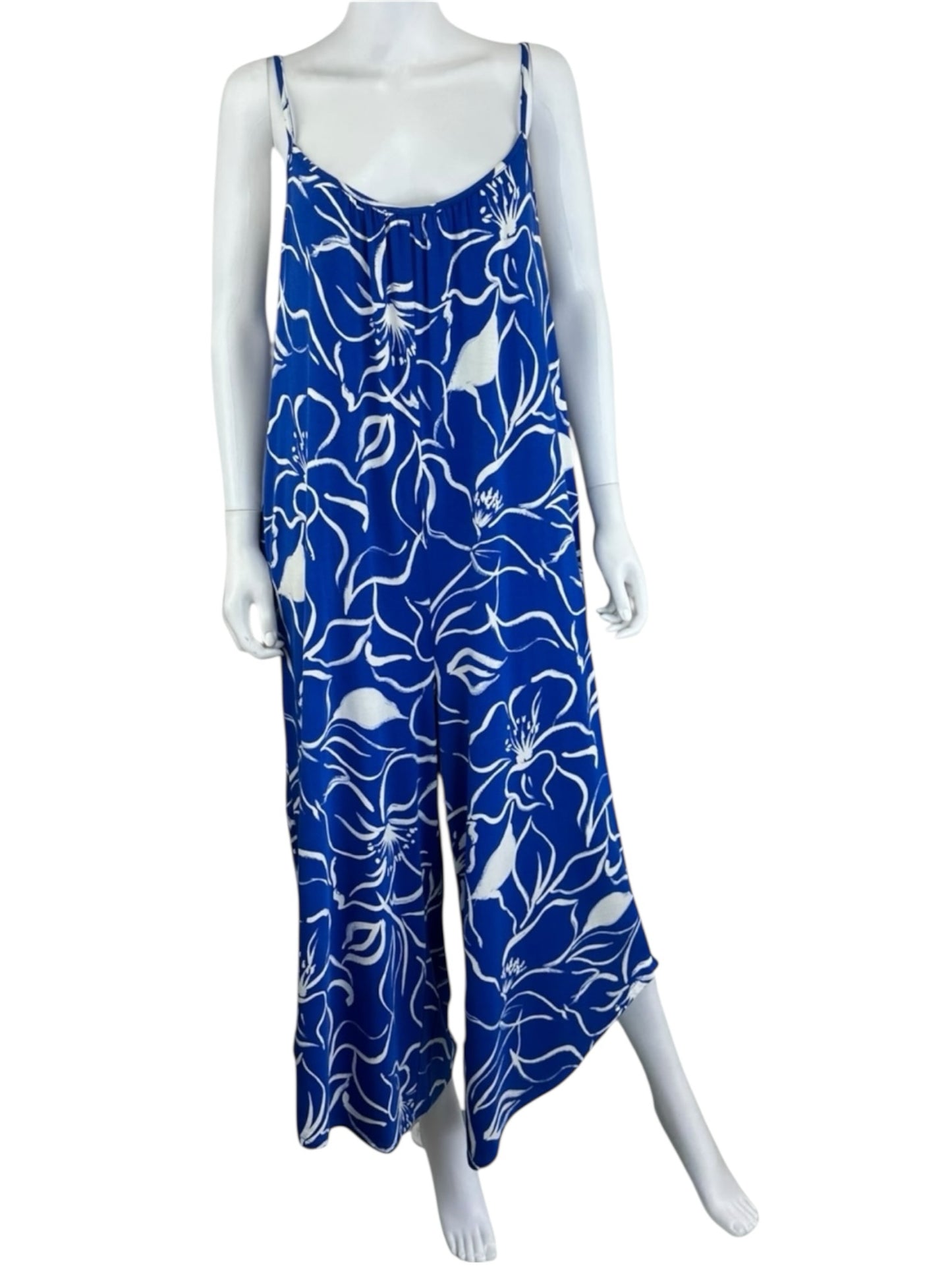 Z SUPPLY NWT Blue Floral Jumpsuit Size S