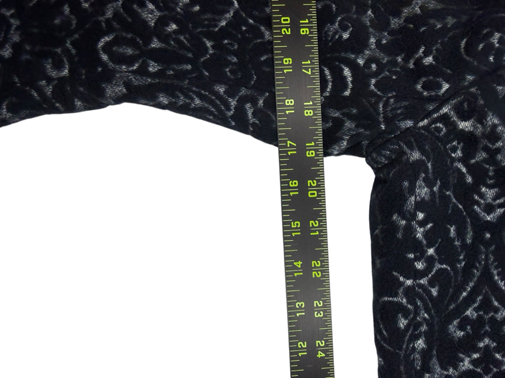 Cabi Navy Paisley Jacquard Blazer Size 6