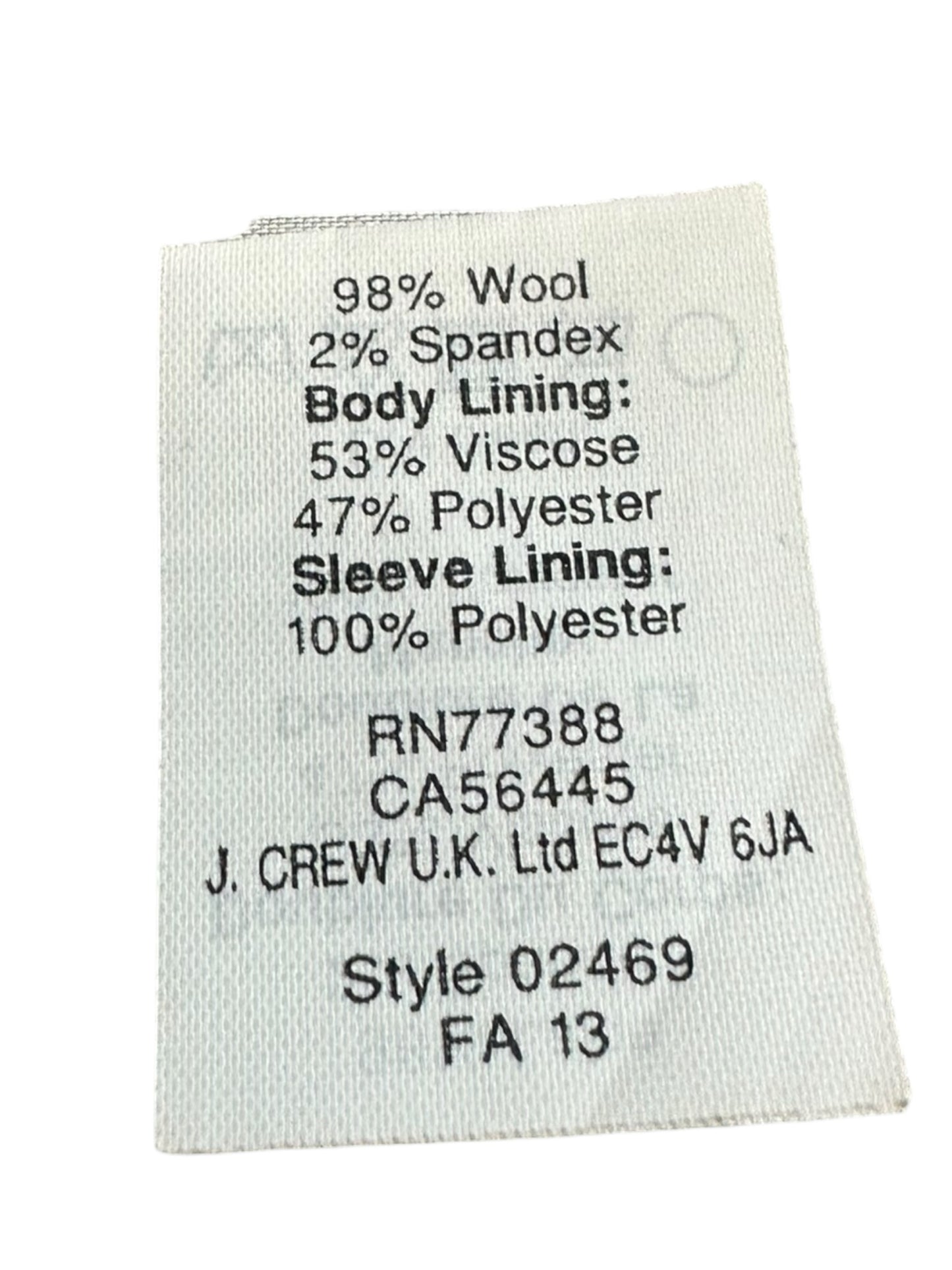 J. Crew Gray Wool Schoolboy Blazer Size 4