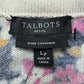 Talbots NWT Navy Floral Pure Cashmere Sweater Size LP
