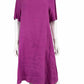 Lisa Bayne Purple 100% Linen Dress Size M