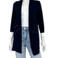 chicos NWT Navy Travelers Corset Cardigan Size S