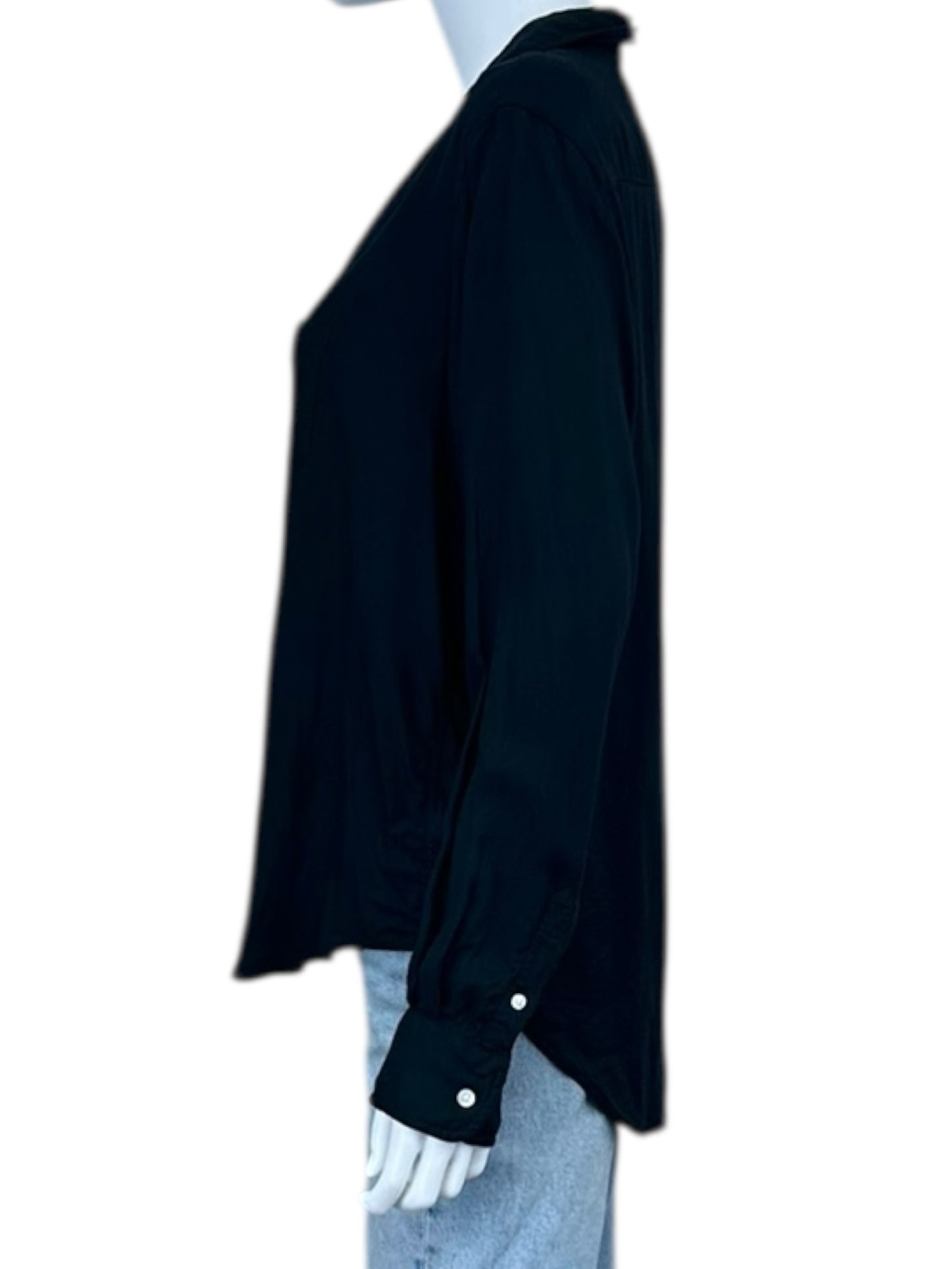 Frank & Eileen Black Button-Down Shirt Size M