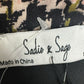 Sadie & Sage NWT Houndstooth Print Shirt Dress Size M