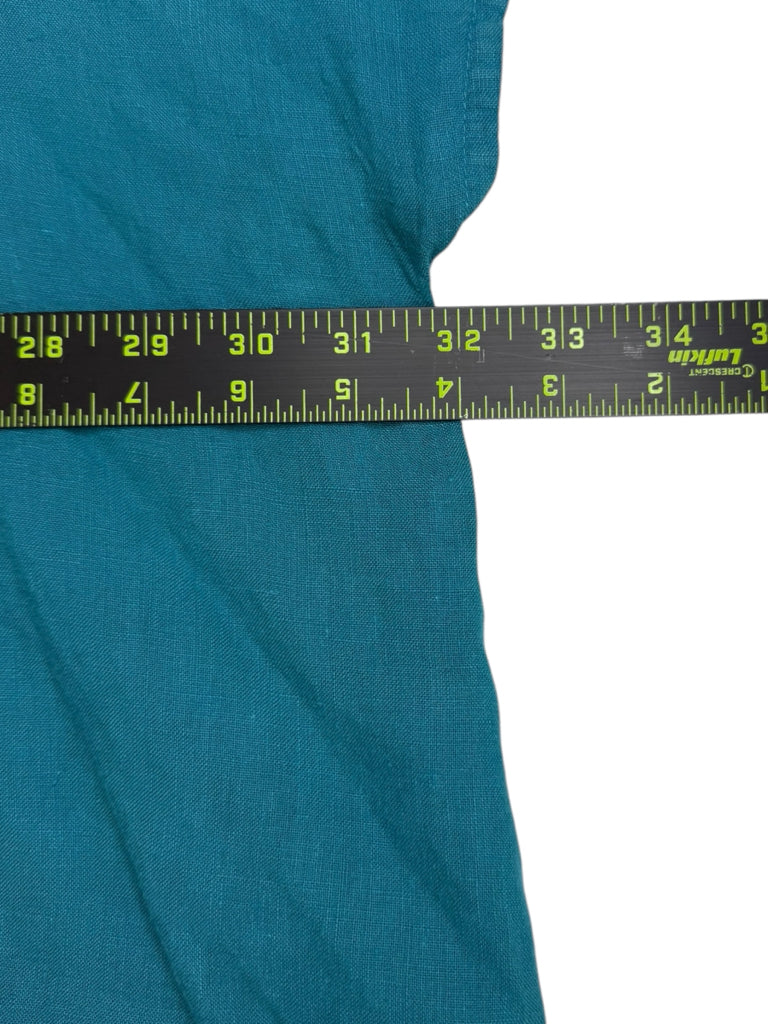 bryn Walker Teal 100% Linen Tunic Size XL