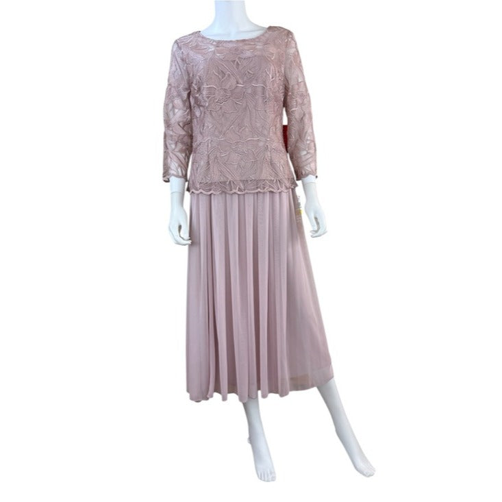 Alex Evenings NWT Rose Floral Lace Cocktail Dress Size 8
