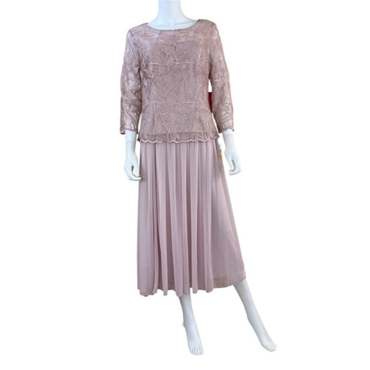 Alex Evenings NWT Rose Floral Lace Cocktail Dress Size 8