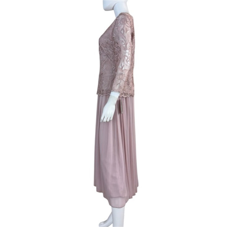Alex Evenings NWT Rose Floral Lace Cocktail Dress Size 8