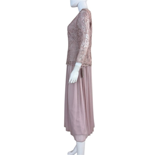 Alex Evenings NWT Rose Floral Lace Cocktail Dress Size 8