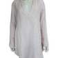 cp shade Light Pink Linen Long Sleeve Shirt Dress Size XS