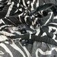 Rails Black Zebra Evy One Shoulder Cropped Top & Skirt Size XS
