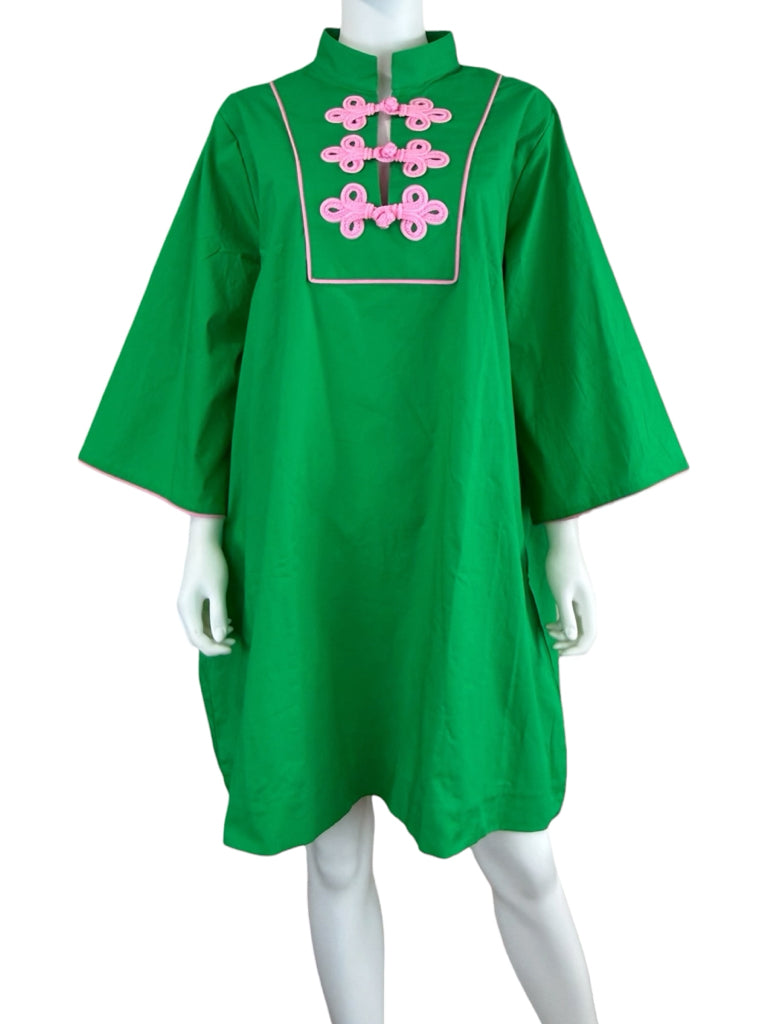 House of MBR NWT Jockey Green Bouvier Shift Dress Size 4