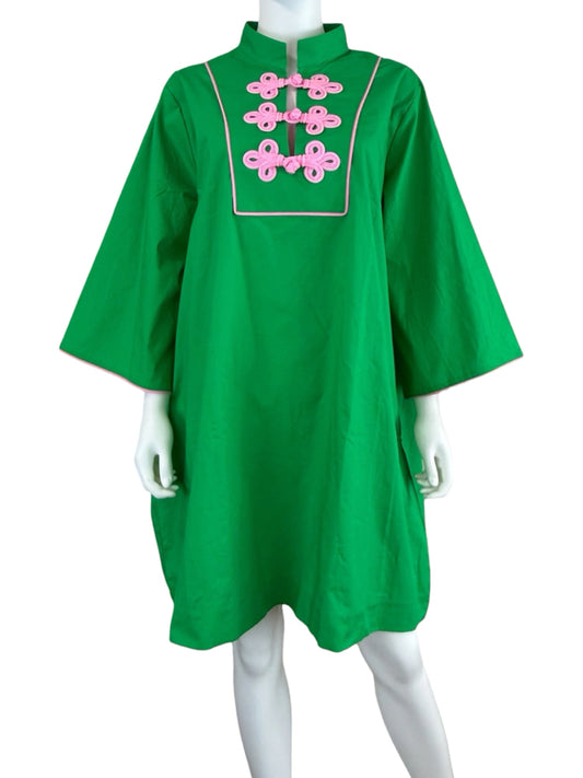 House of MBR NWT Jockey Green Bouvier Shift Dress Size 4