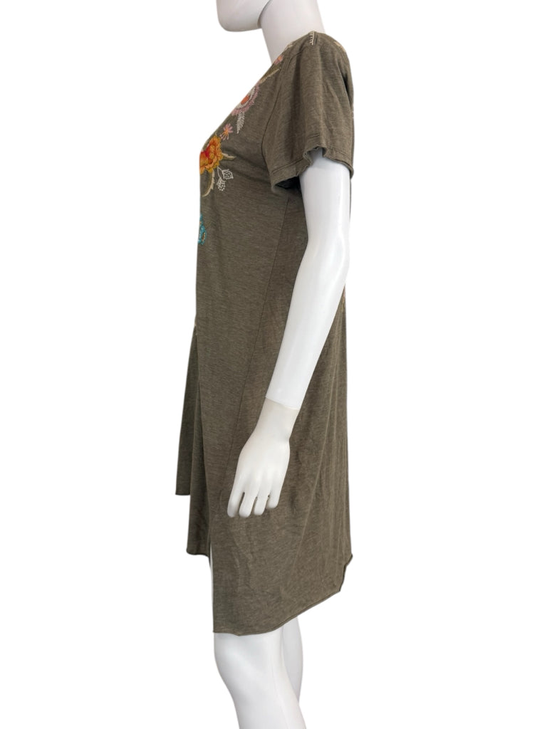 Johnny Was Olive Green Provence Tunic Dress Size M