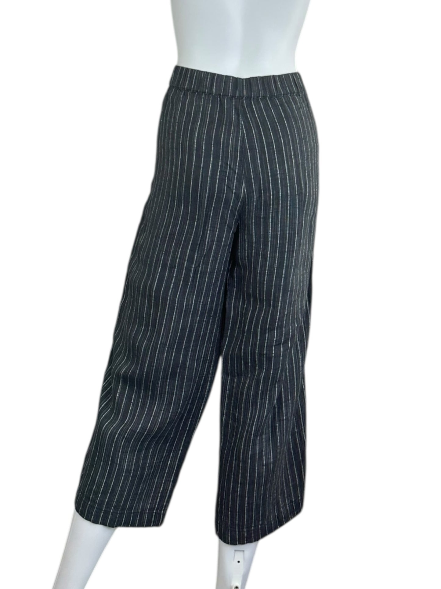EILEEN FISHER Charcoal Gray Linen Pants Size PS