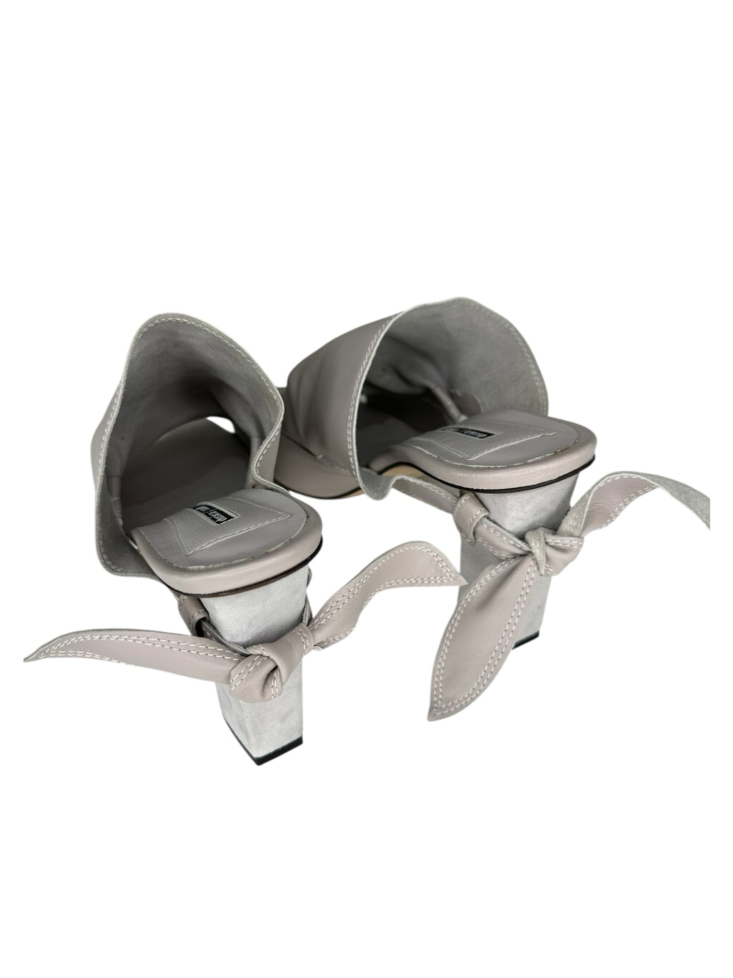 dusica dusica sacks Taupe Leather Sandal Pumps Size 37.5