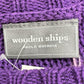 Wooden Ships NWT Purple Cable Knit Sweater Size M/L