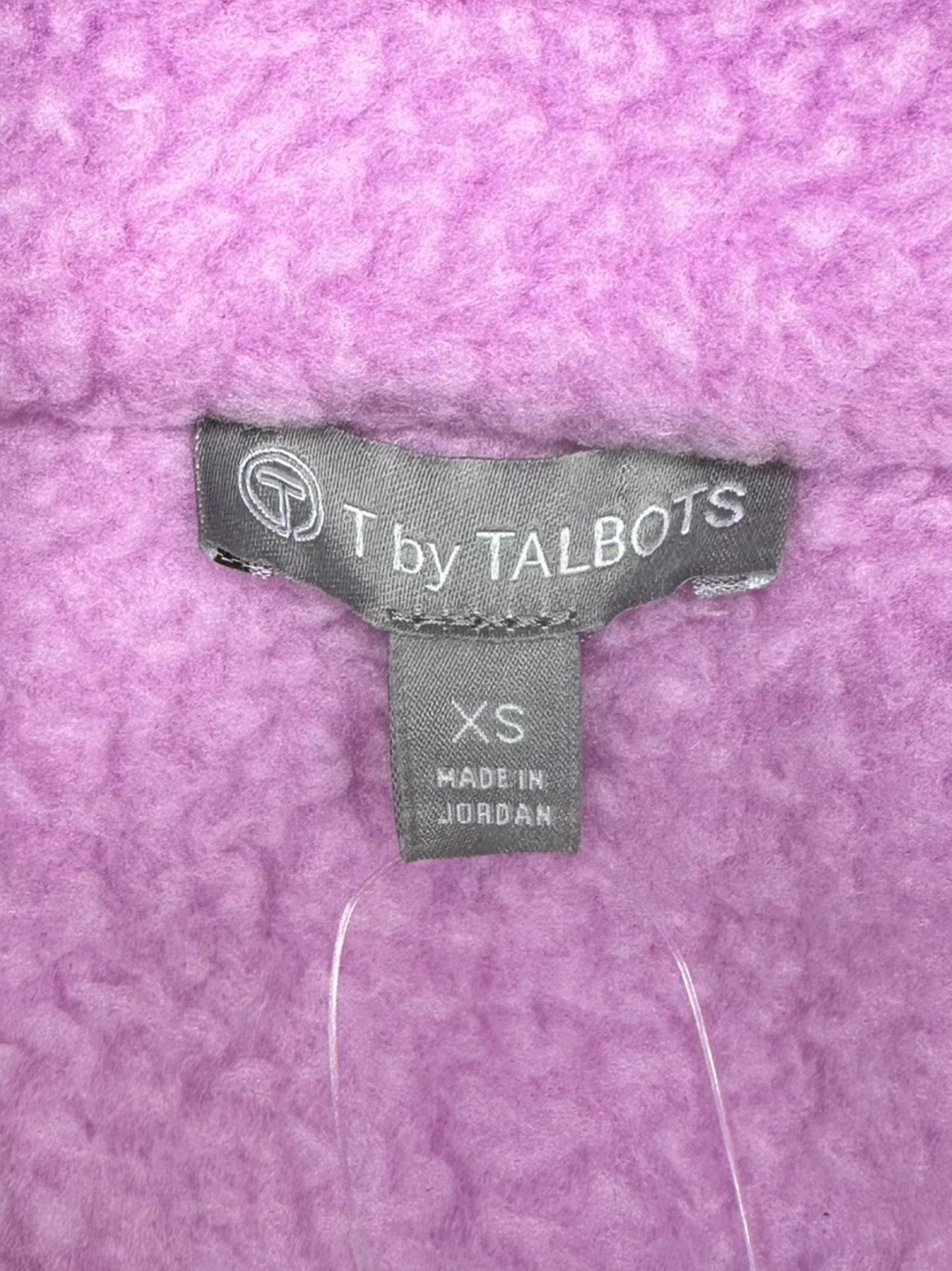 Talbots Purple Long Sleeve Fleece Pullover Size XS