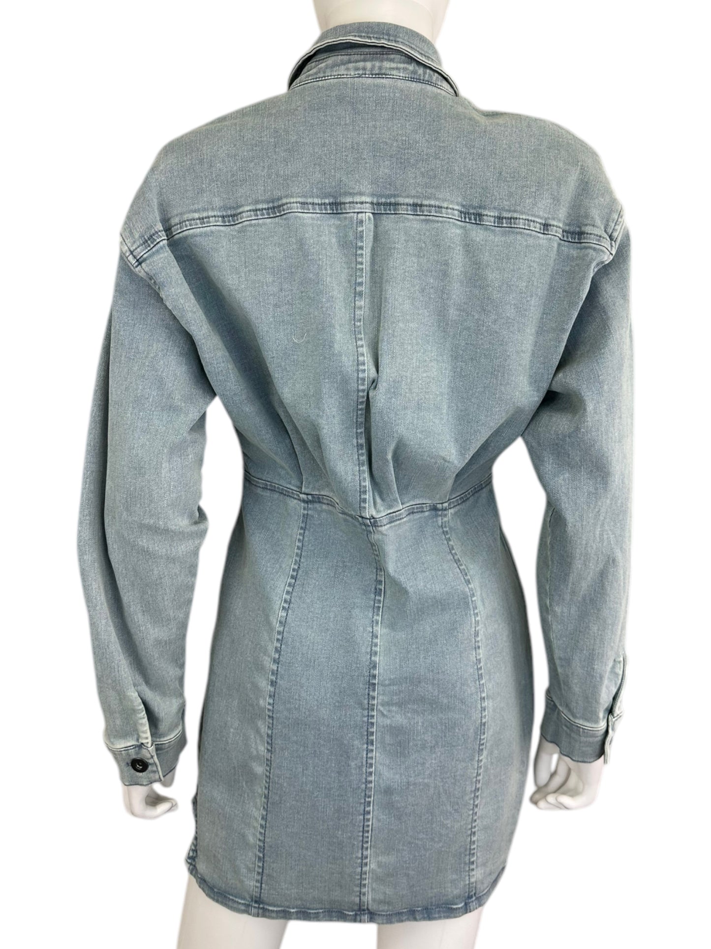 Free People NWT Denim Shirt Dress Size 6