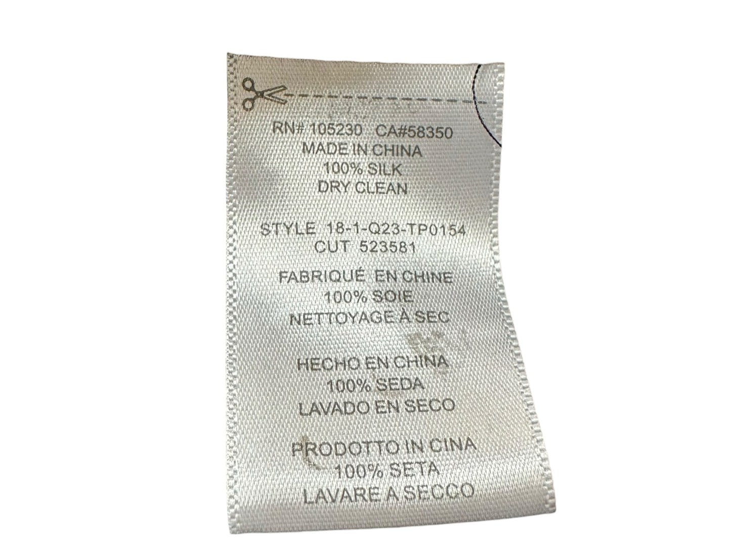 EQUIPMENT Black Colorblock Silk Button-down Shirt Size L