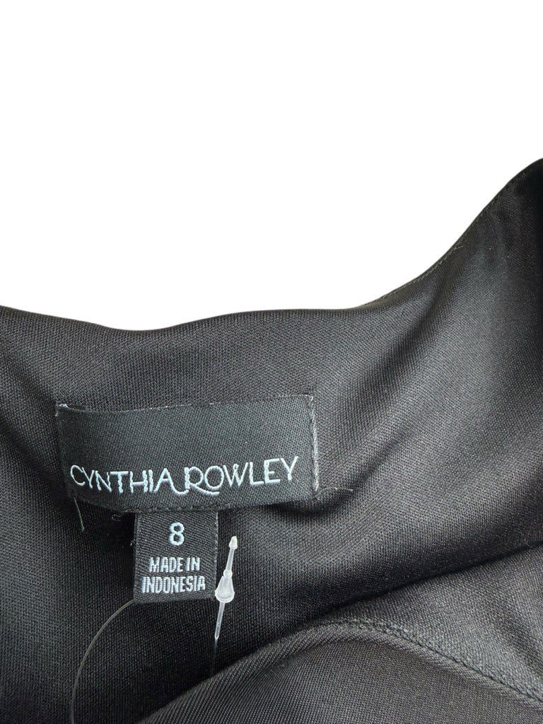 CYNTHIA ROWLEY Metallic Tweed Cocktail Dress Size 8