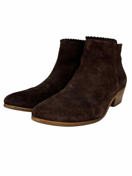 Jack Rogers Chocolate Brown Suede Bailee Booties Size 9