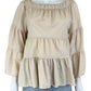 rebecca taylor Cream Tiered Blouse Size M