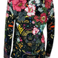 Johnny Was Floral Print Knit Top Size M
