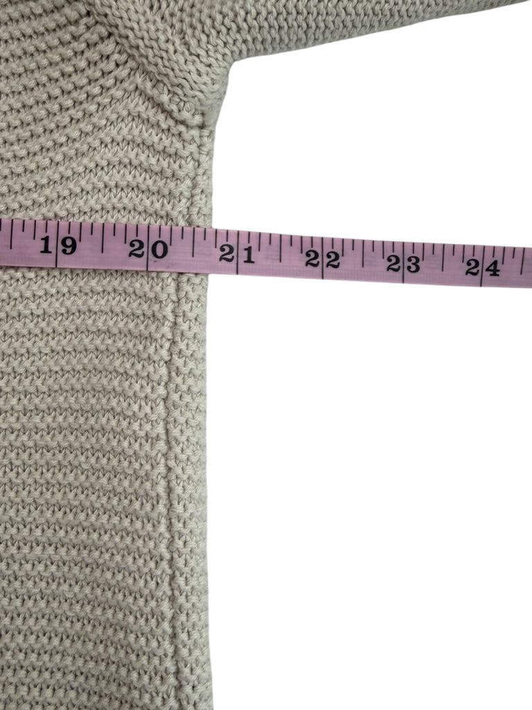 WHITE + WARREN Beige 100% Cotton Hooded Sweatr Size M