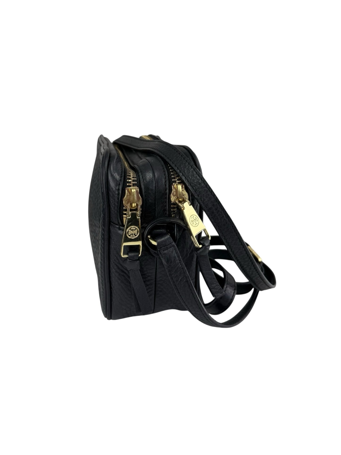 Tory Burch Black Robinson Double Zip Crossbody