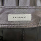 EQUIPMENT Metallic Silver Pleated Culottes Size S