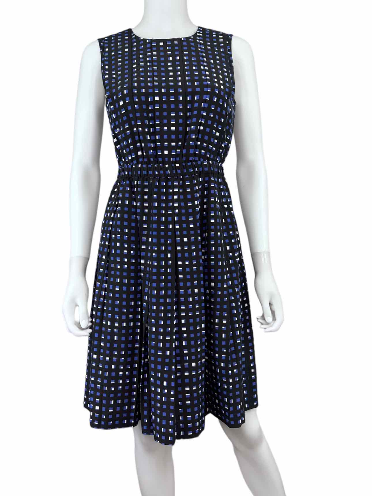 Kate Spade Blue Silk Print Dress Size 2