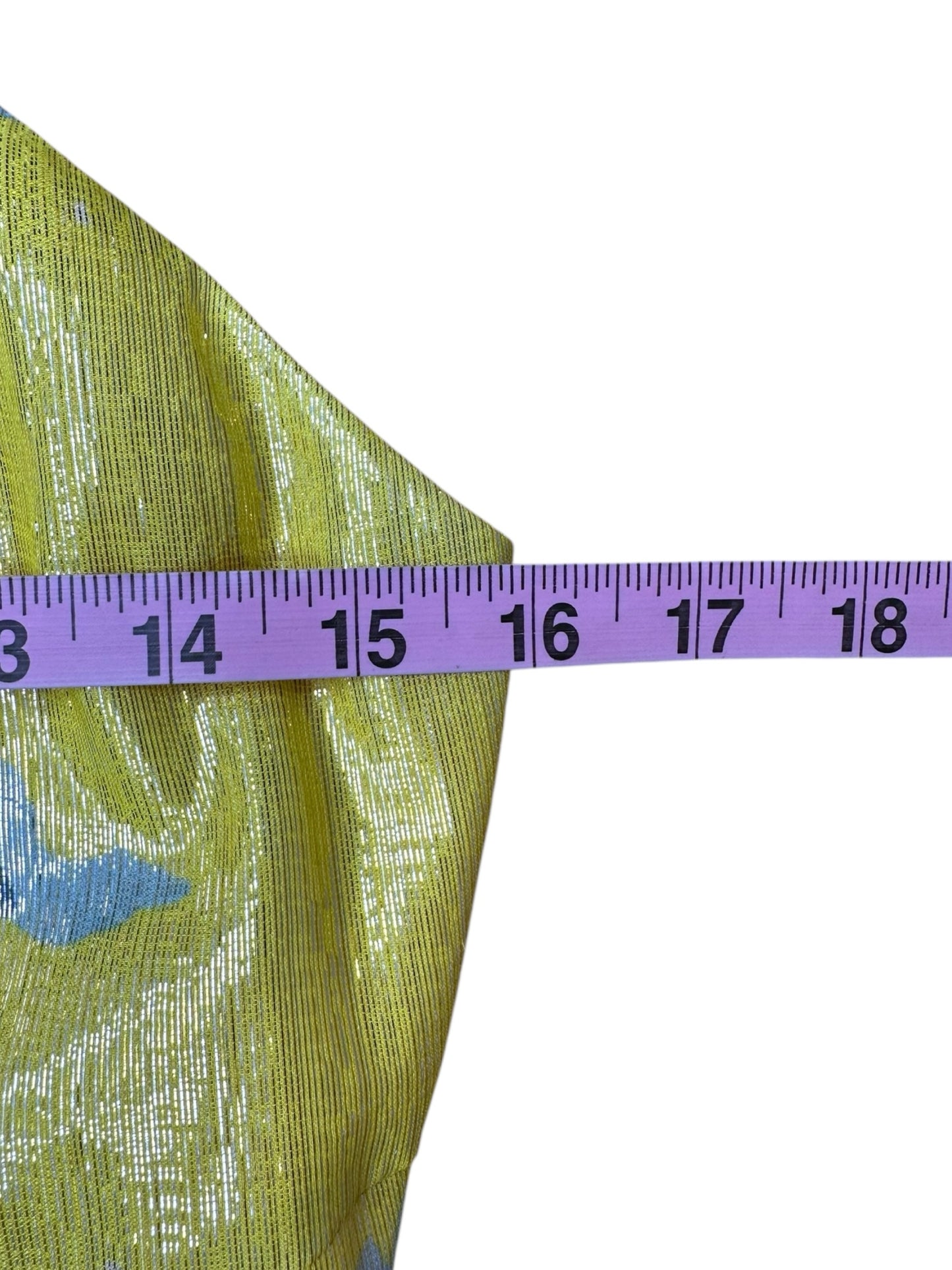 Tanya Taylor Yellow Analia Degrade Ruffle Dress Size S