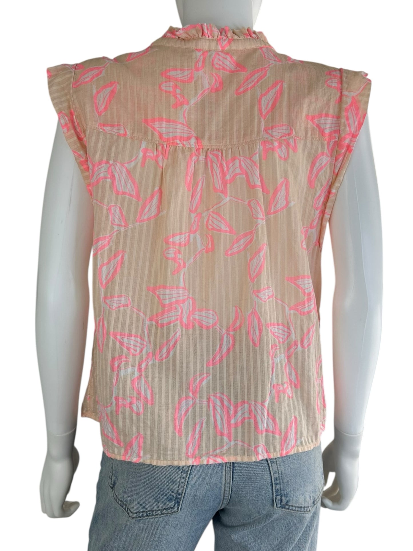CARVE DESIGNS Peach Button Down Size L