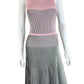 MILLY Striped Knit Midi Dress Size S