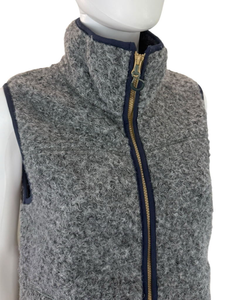 Woolrich Gray Suskiyou Curley Fleece Vest Size S