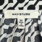 MAX STUDIO NWT Black Geo Print Blouse Size M