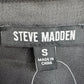 STEVE MADDEN NWT Black Satin ASA Button-down Size S