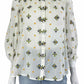 anthropologie White Embroidered Button-Down Size XS