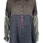 Johnny Was Gray Patterned Blouse Size S