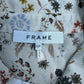 FRAME Cream Silk Floral Print Blouse Size S