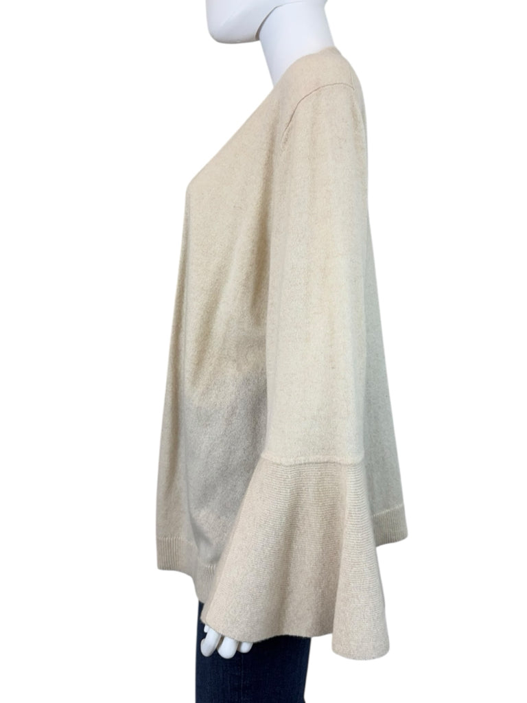 BANANA REPUBLIC Cream 100% Cashmere Sweater Cardigan Size L