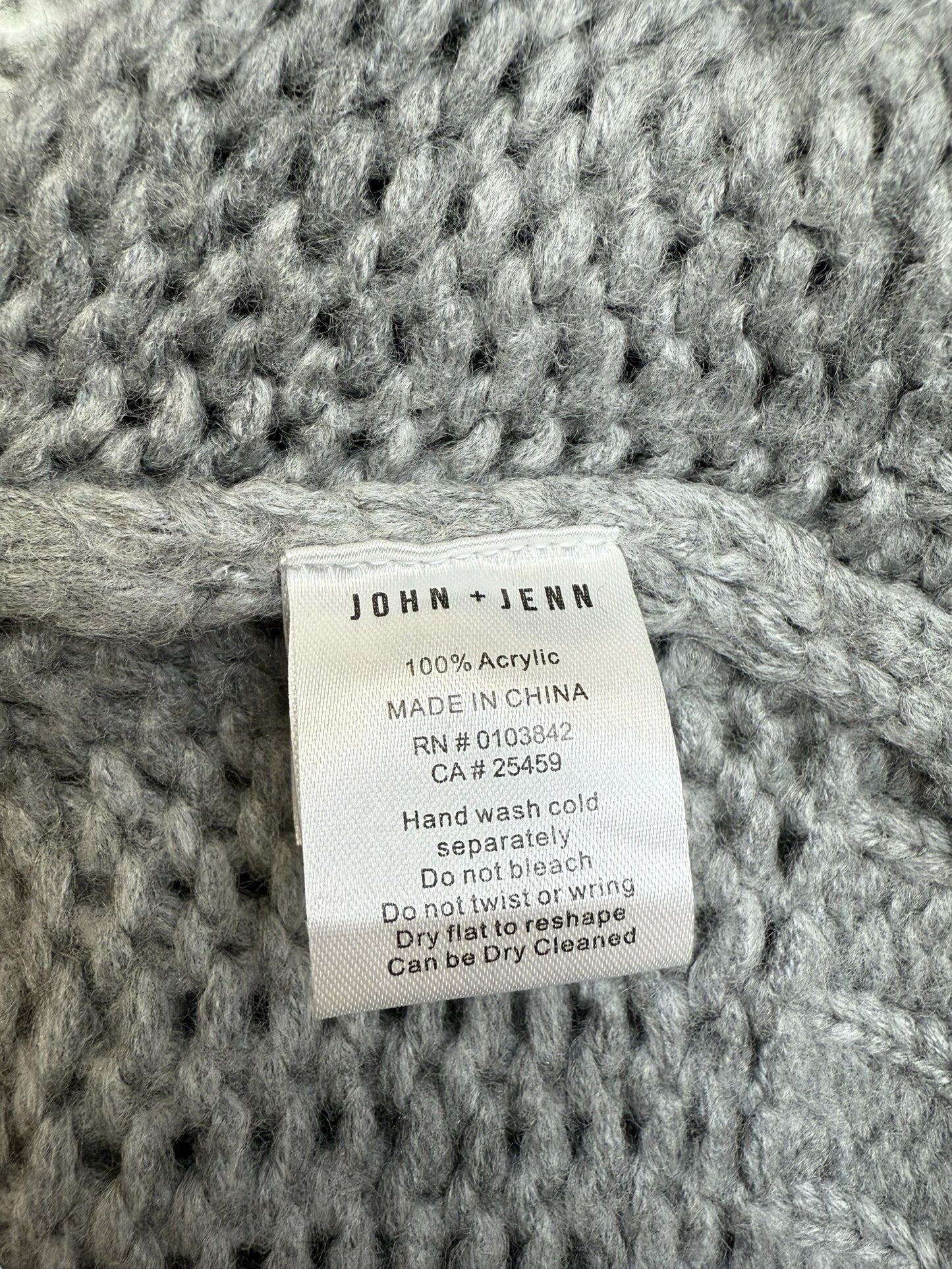 JOHN + JENN NWT Gray Brady Sweater Cardigan Size S